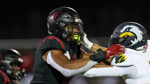 Williams Nwaneri Lee's Summit North Missouri football 8-25-23 David Smith 23526